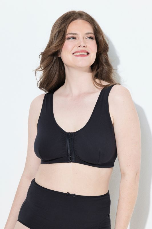Brassière en coton, se fermant sur le devant
