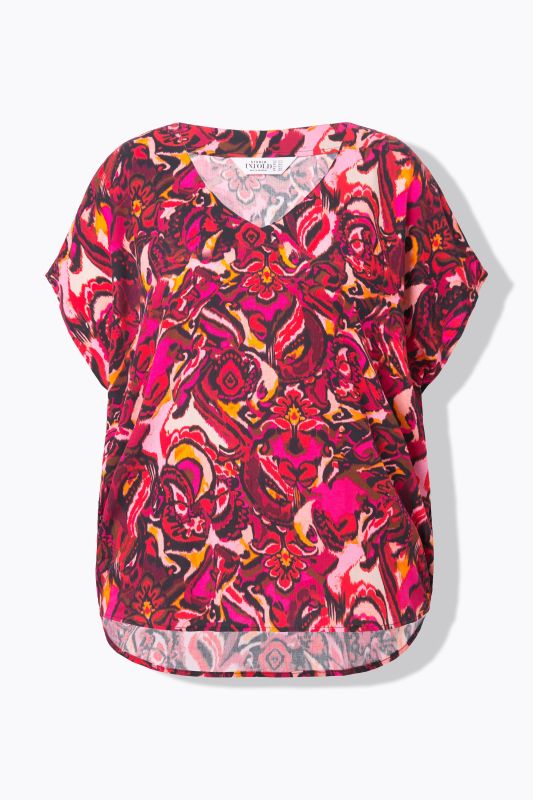 Blouse oversize, imprimé all-over