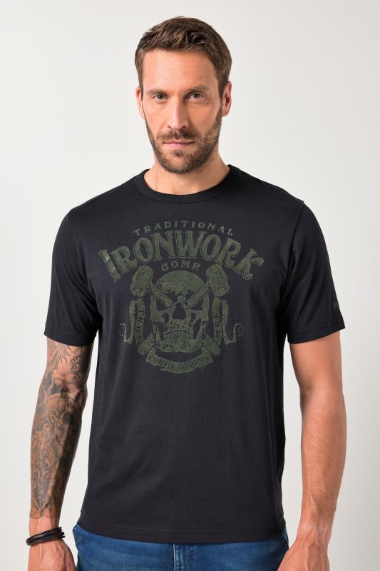 T-shirt JP 1880, manches courtes et imprimé poitrine - jusqu'au 8&nbsp;XL