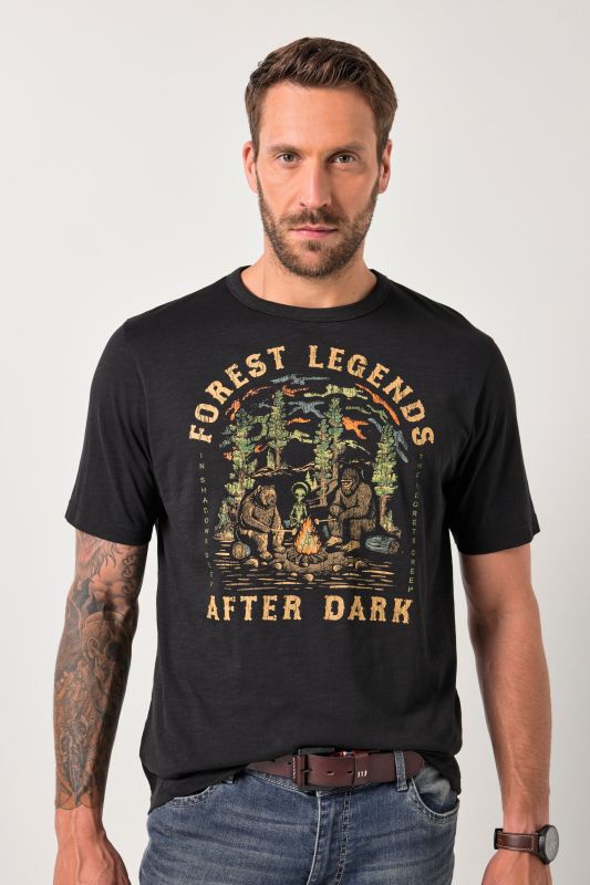 T-shirt JP 1880, manches courtes et imprimé poitrine - jusqu'au 8&nbsp;XL