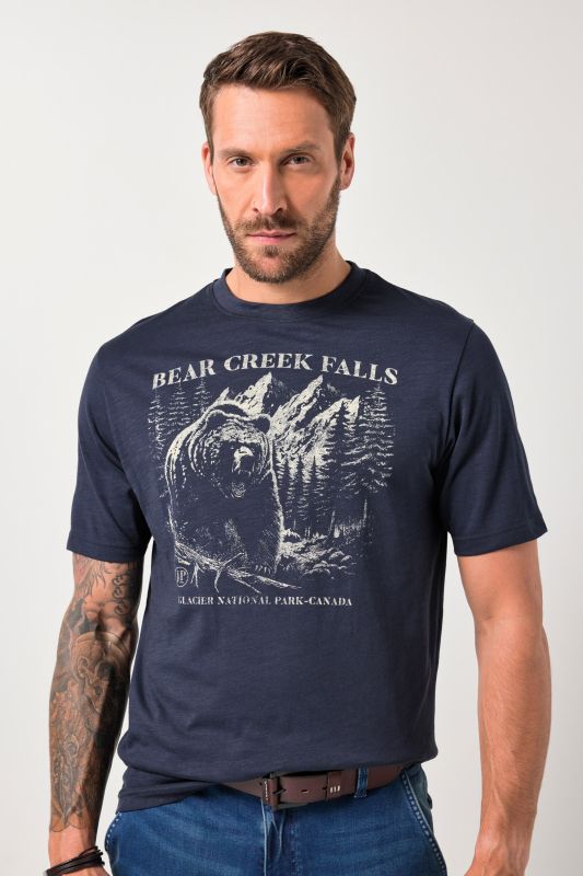 T-shirt JP 1880, manches courtes et imprimé poitrine - jusqu'au 8&nbsp;XL