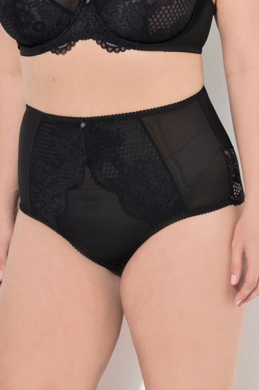 Culotte maxi TruYou, mesh, dentelle et taille haute