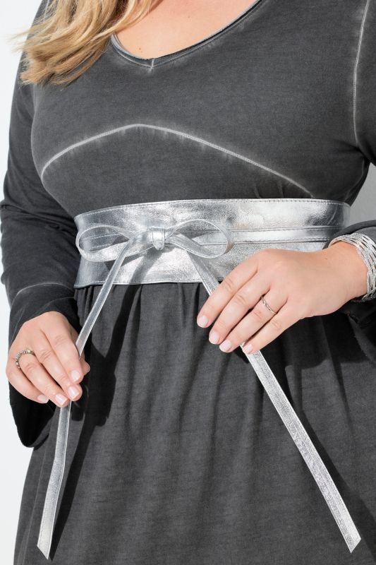 Ceinture à nouer, aspect métallique