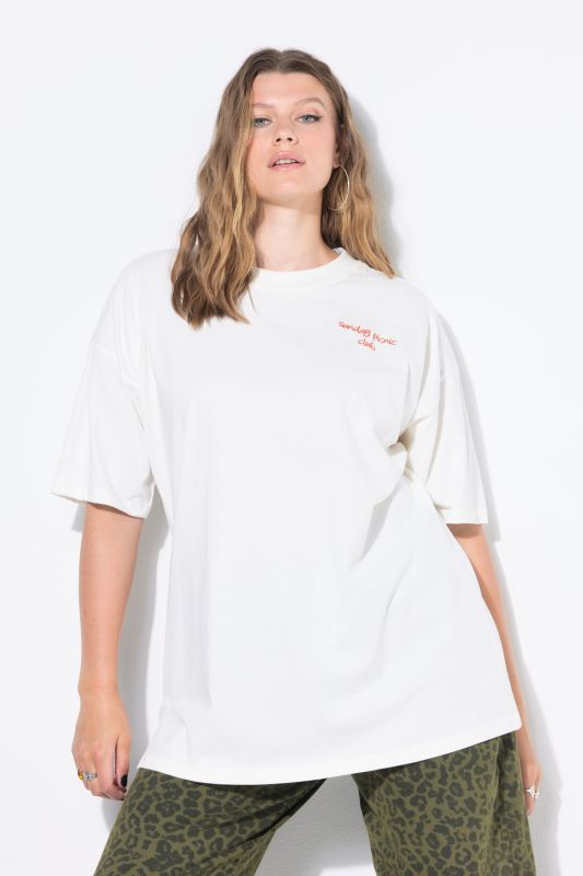 T-shirt oversize, imprimé Picnic dans le dos