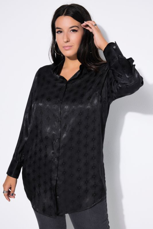 Chemisier coupe Wide Straight Shape, motif rayons