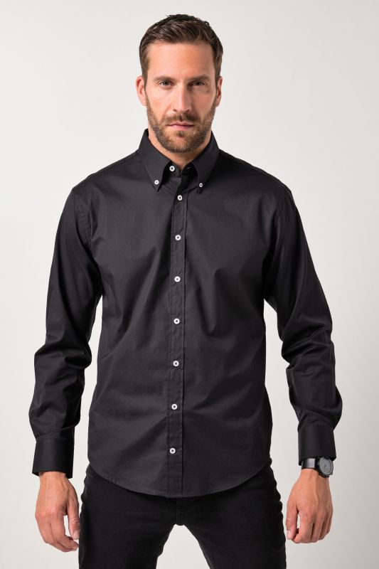 Chemise JP 1880, col à pointes boutonnées et technologie FLEXNAMIC®, coupe Modern Basic Fit - jusqu'au 7 XL