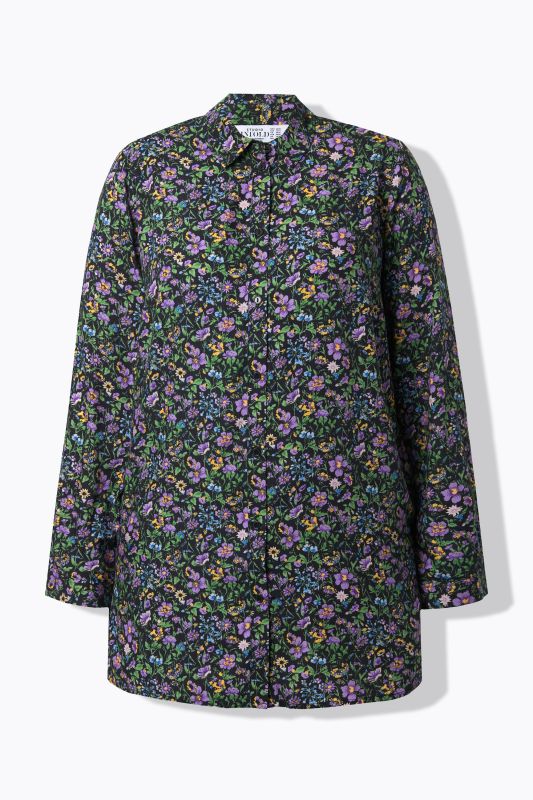 Chemisier coupe Wide Straight Shape, imprimé à fleurs