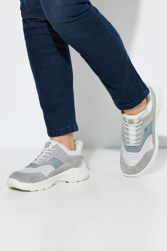 Sneakers en cuir Jomos, semelle Pur-Air Comfort - largeur K
