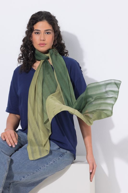 Foulard, rayures texturées