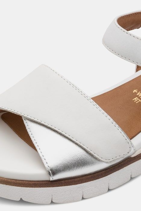 Sandalettes en cuir Tamaris Comfort, semelle intérieure en cuir - largeur Wide Fit
