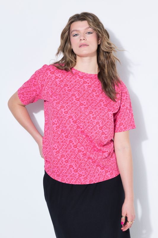 T-shirt oversize, imprimé léopard coloré