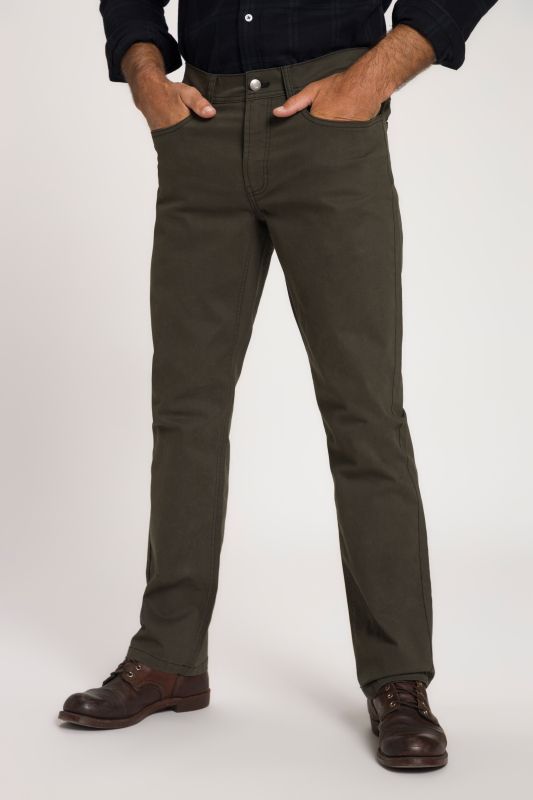 Pantalon 5 poches ventre confort en twill - coupe Regular Fit