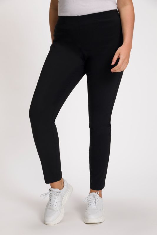 Pantalon en tissu bengaline stretch. Modèle Sienna. Jambe slim et taille élastique