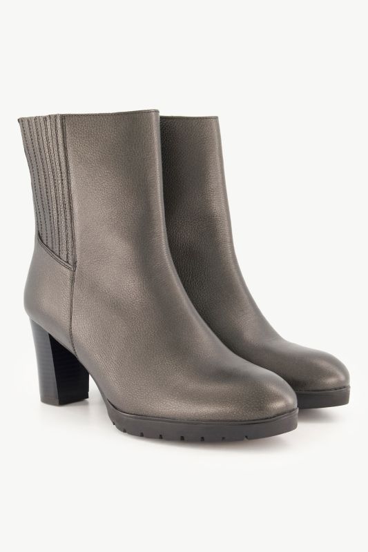 Bottines en cuir nappa, semelle de propreté amovible - largeur H