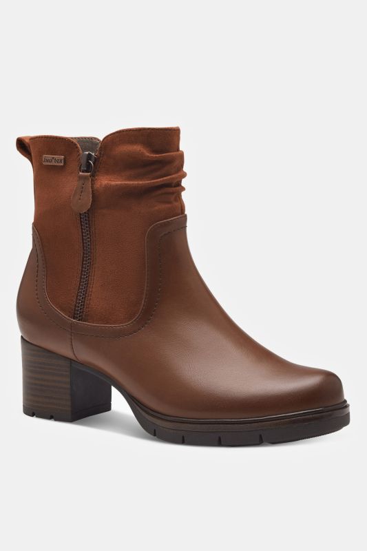 Bottines Jana Softline véganes, aspect cuir suédé - largeur G