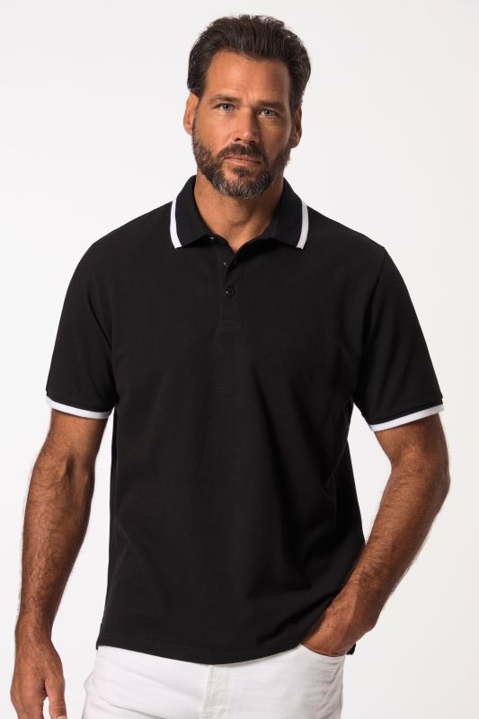 Polo avec technologie FLEXNAMIC®. Manches courtes et rayures contrastantes - jusqu'au 8 XL