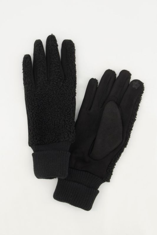 Gants en polaire moelleuse, revers