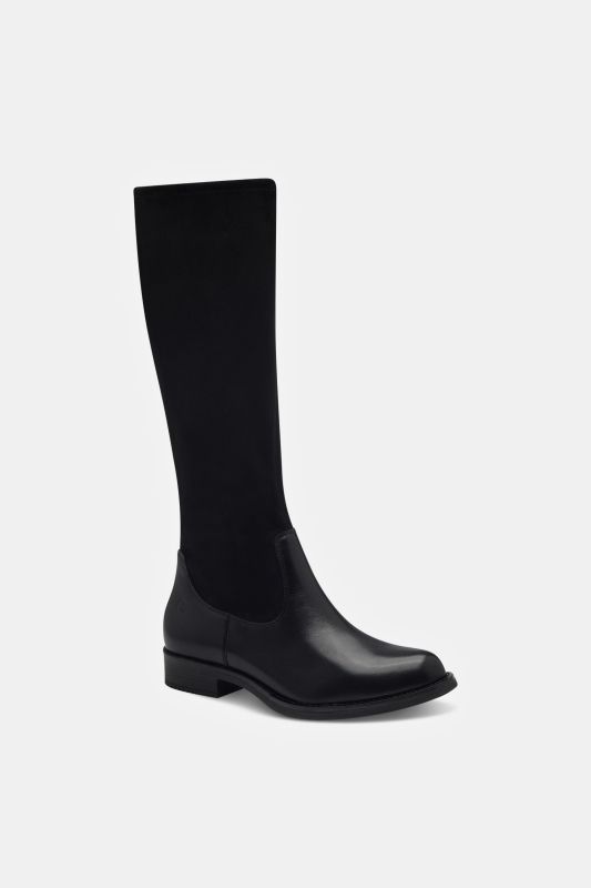 Bottes en cuir Tamaris Comfort, semelle de propreté amovible, fermeture zippée