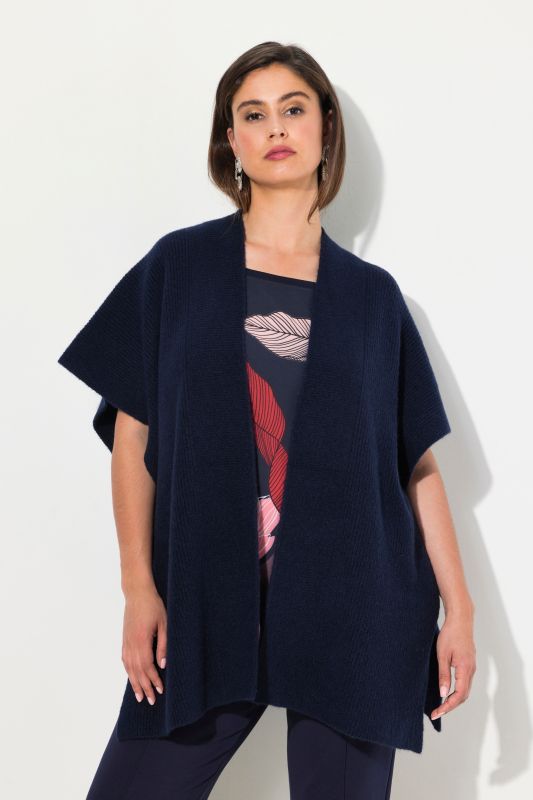 Cardigan oversize. Manches longues et coupe ouverte