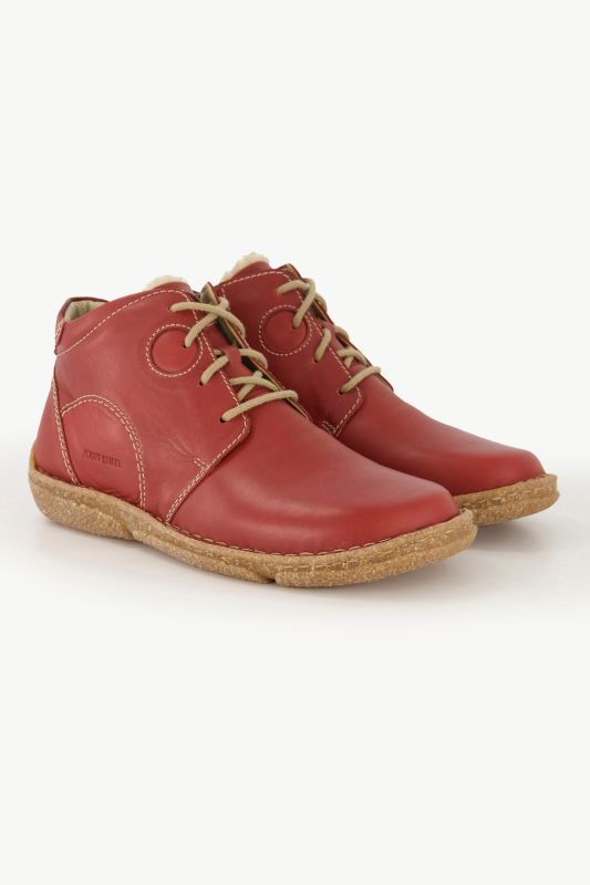 Chaussures à lacets en cuir Josef Seibel, doublure en polaire, semelle de propreté amovible