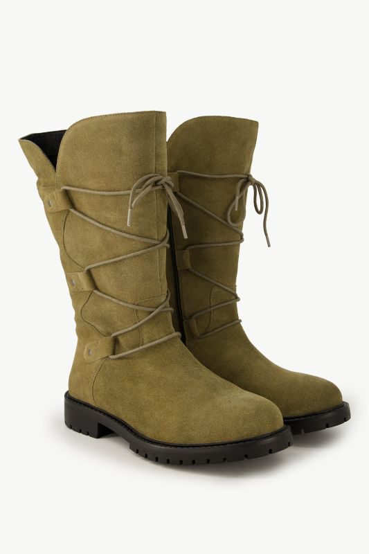 Bottes en cuir tige XL, largeur H