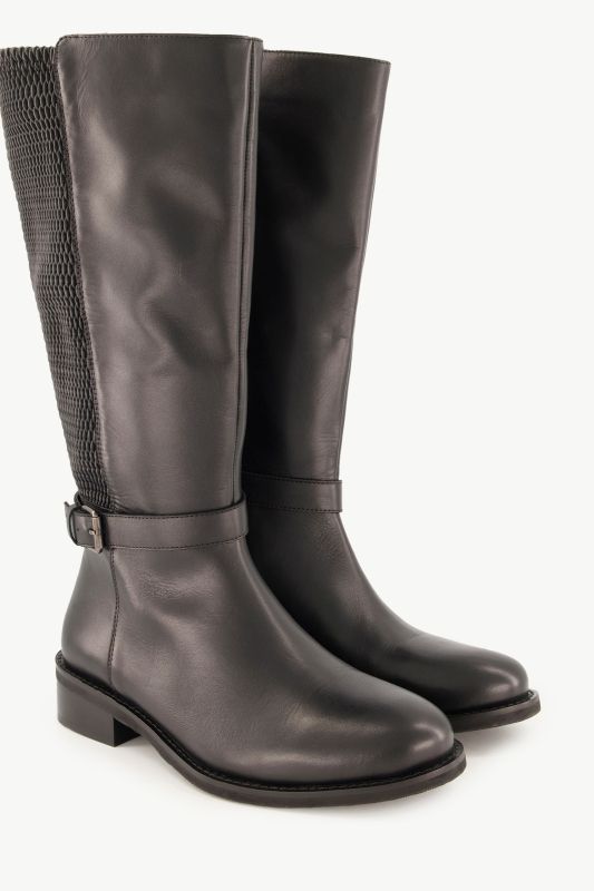 Bottes en cuir tige XL, largeur H