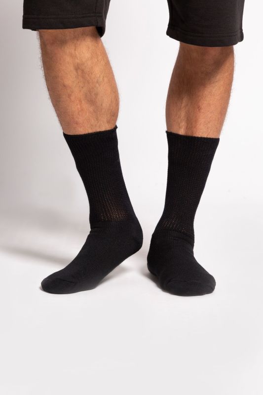 Chaussettes en coton avec renfort au talon et aux orteils