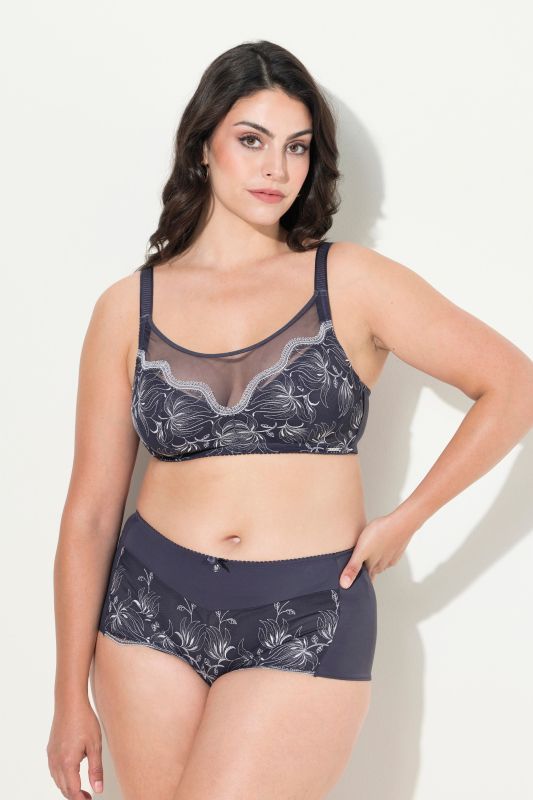 Bralette avec broderies, sans armatures - bonnet B-E