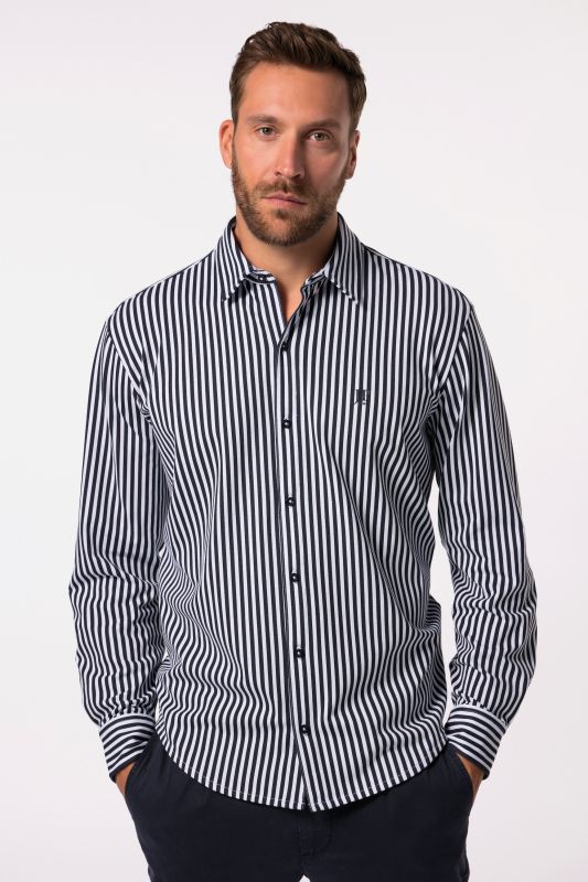 Chemise à rayures, FLEXNAMIC®, manches longues, col Kent coupe Modern Fit - jusqu'au 8&nbsp;XL