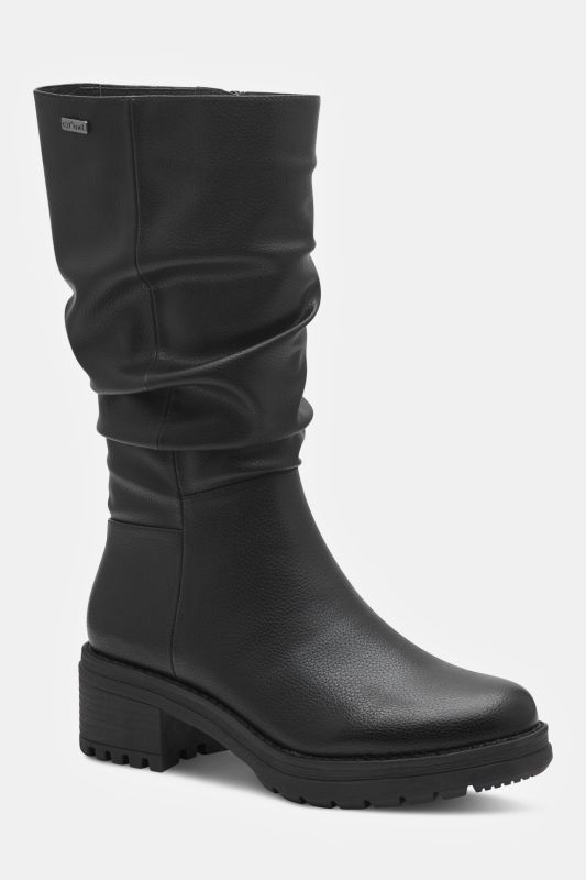 Bottes véganes Jana Shoes, en similicuir – largeur H