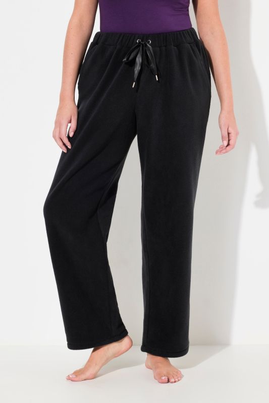 Pantalon d'intérieur en polaire, jambes slim, taille élastique