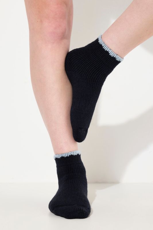 Chaussettes Homewear en alpaga et laine douce et confortable, avec bords-côtes qui ne serrent pas la jambe