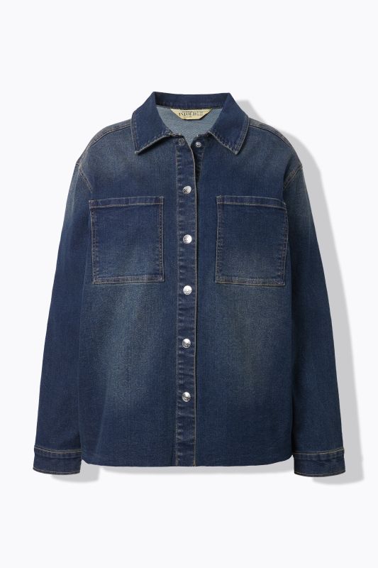 Chemisier en jean oversize, esprit vintage