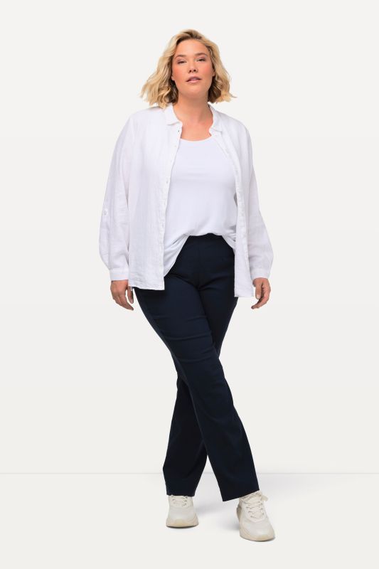 Pantalon classique en tissu bengaline