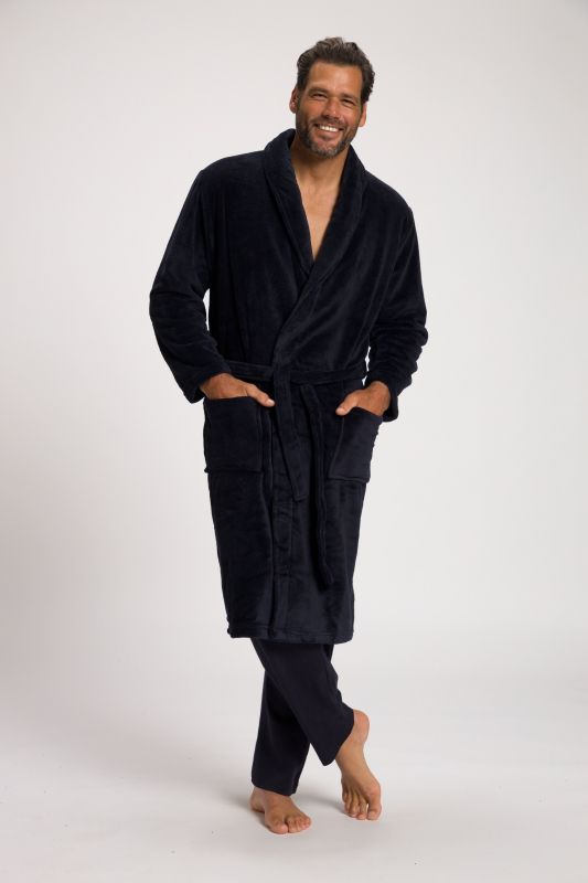 Peignoir  Homewear en microfibres, avec ceinture à nouer - jusqu'au 8 XL