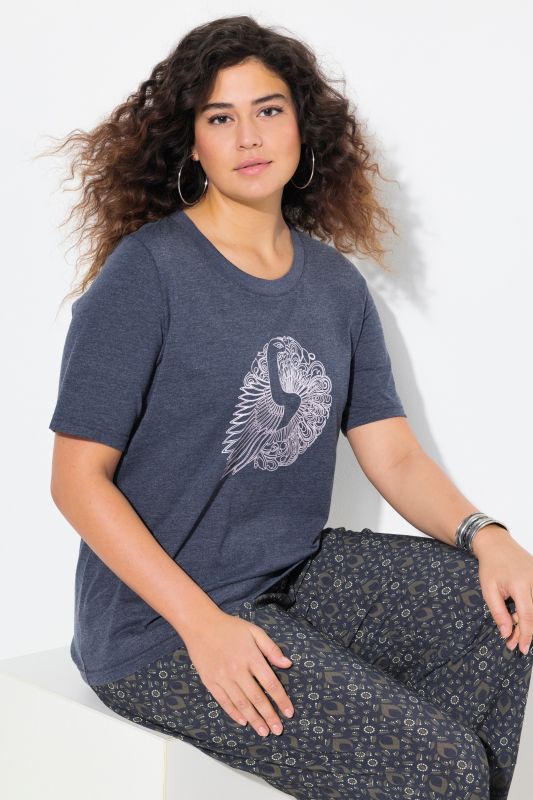 T-shirt motif animal, coupe Classic, col rond et manches courtes