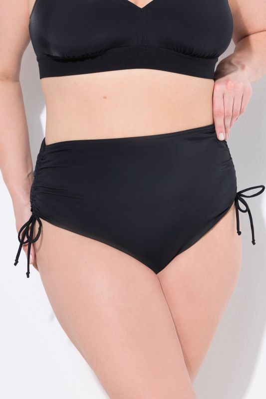 Bas de bikini, doublé sur le devant, cordons à froncer
