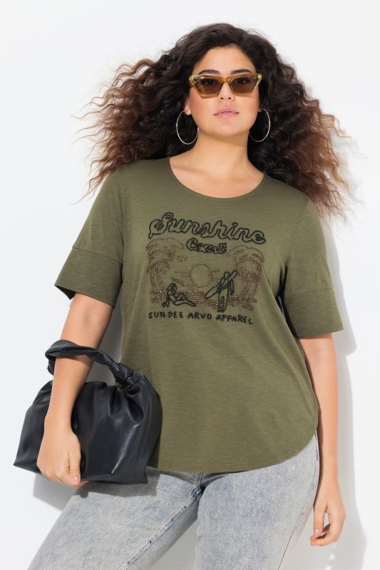 T-shirt Sunshine, col rond et manches courtes, coupe Classic