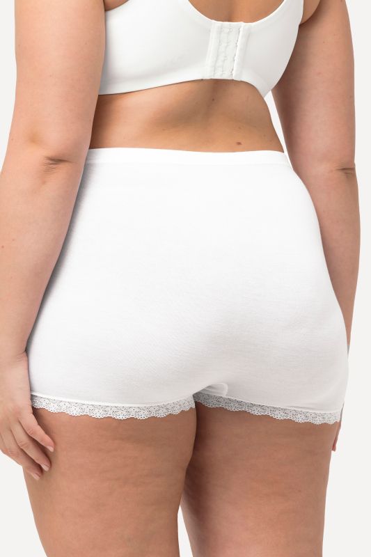 Lot de 3 culottes en dentelle, viscose de bambou