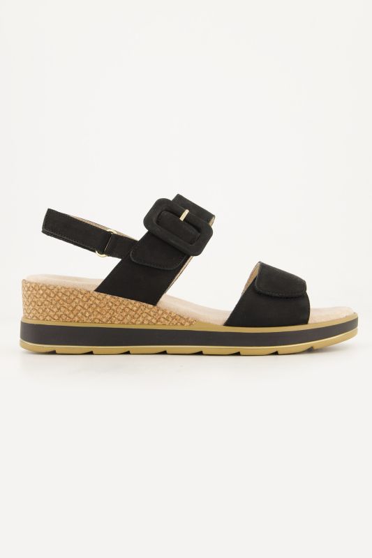 Sandales Caprice en nubuck, largeur G