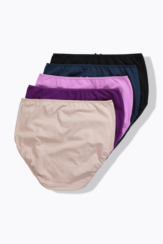 Culottes maxi, lot de 5, couleurs unies