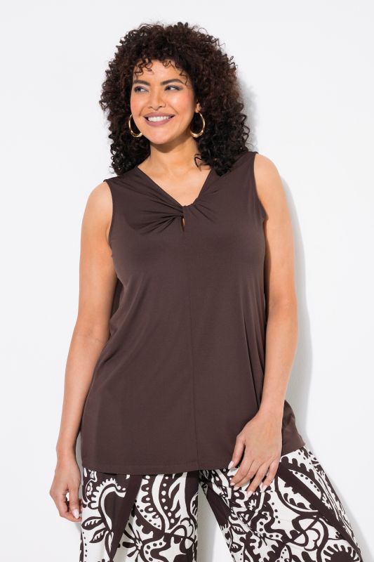 Débardeur drapé, décolleté en V et coupe Classic Fit