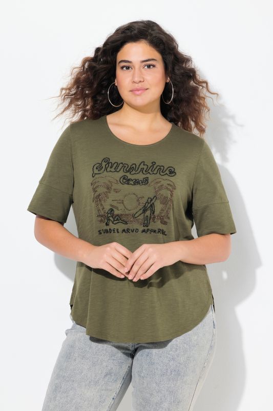 T-shirt Sunshine, col rond et manches courtes, coupe Classic