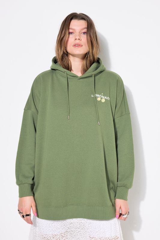 Sweat-shirt à capuche oversize, imprimé Lemonade