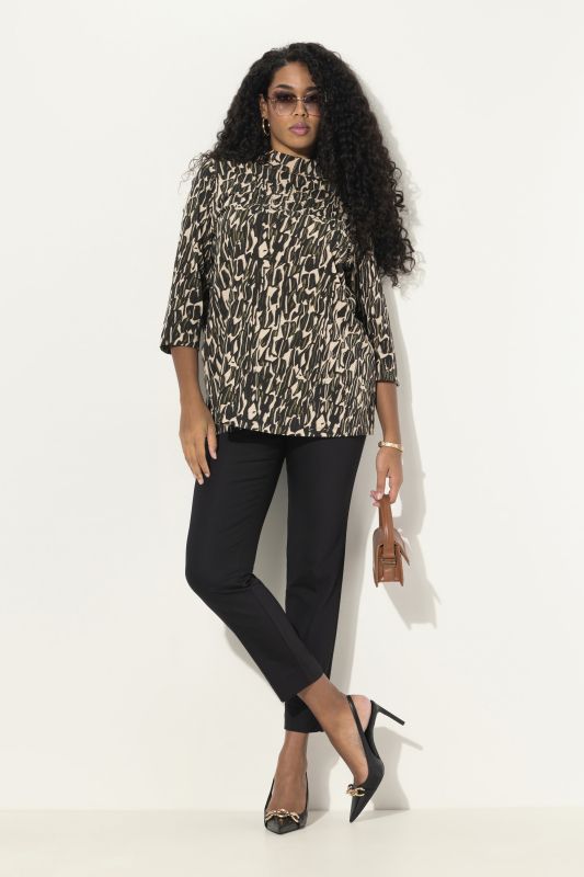 Pantalon modèle Sienna, tissu bengaline hautement extensible, taille élastique
