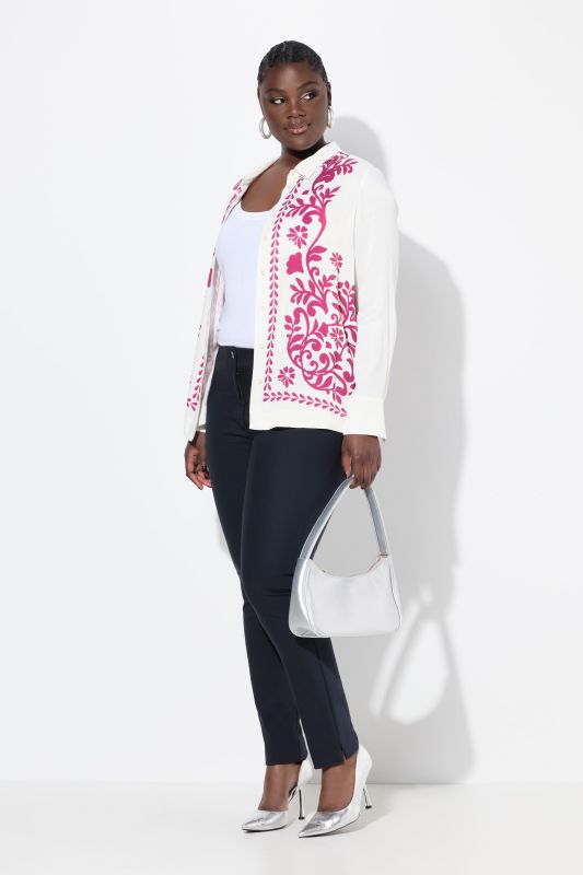 Pantalon modèle Sienna, tissu bengaline hautement extensible, taille élastique
