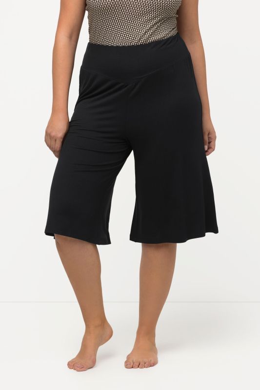 Bermuda, coupe large et droite, ceinture élastique