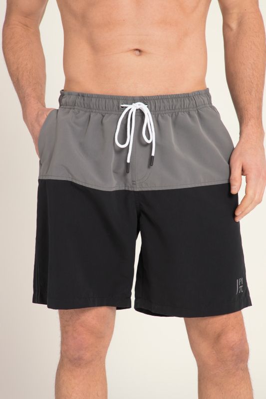 Short de bain JAY-PI bicolore, collection Beachwear. Taille élastique.