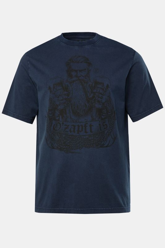 T-shirt JP 1880 à manches courtes, esprit vintage, imprimé s'inspirant des tenues traditionnelles bavaroises - jusqu'au 8 XL