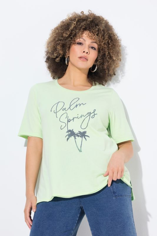 T-shirt message Palm Springs, coupe Classic Fit, décolleté rond et manches courtes